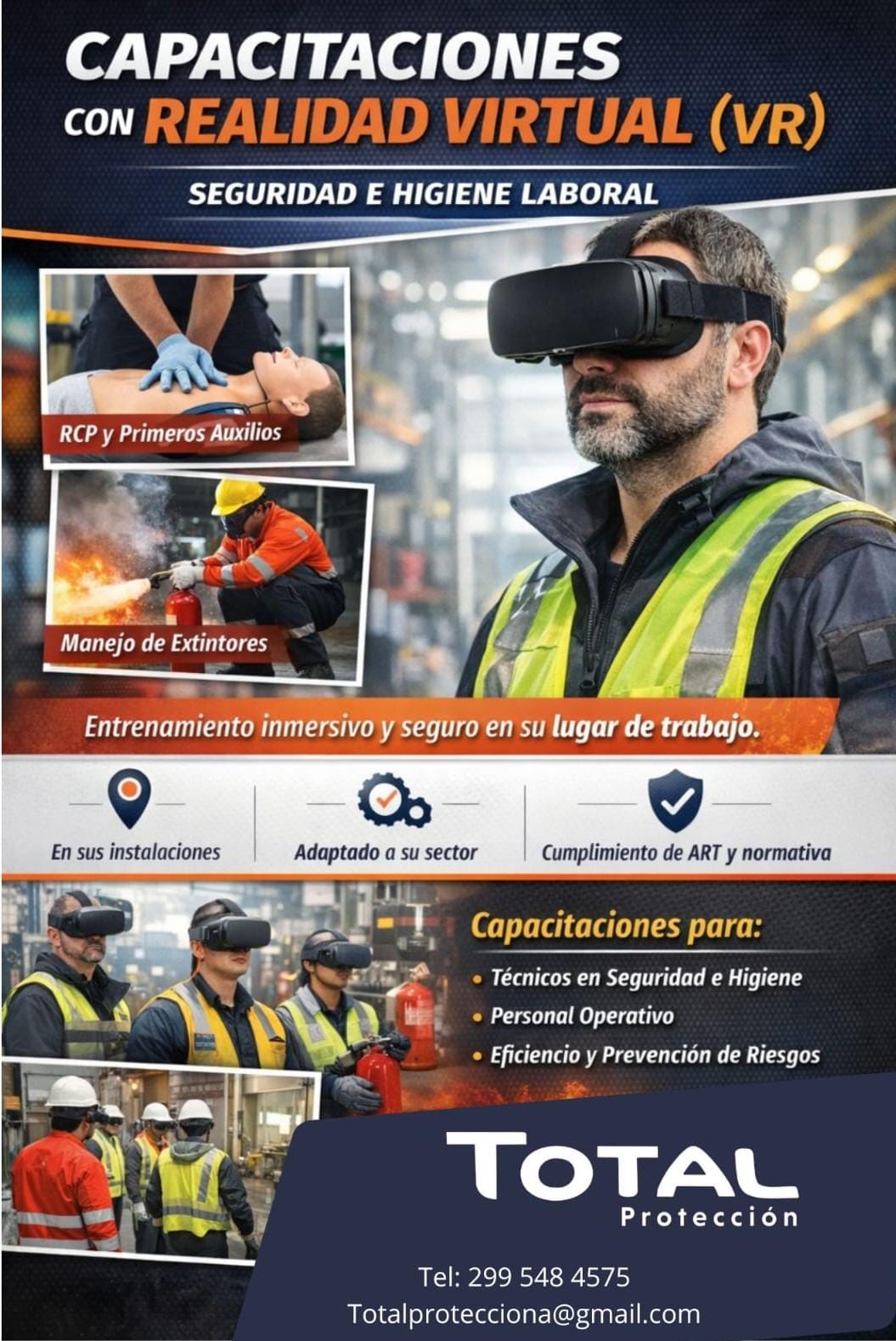 Capacitaciones con Realidad Virtual - Total Proteccion